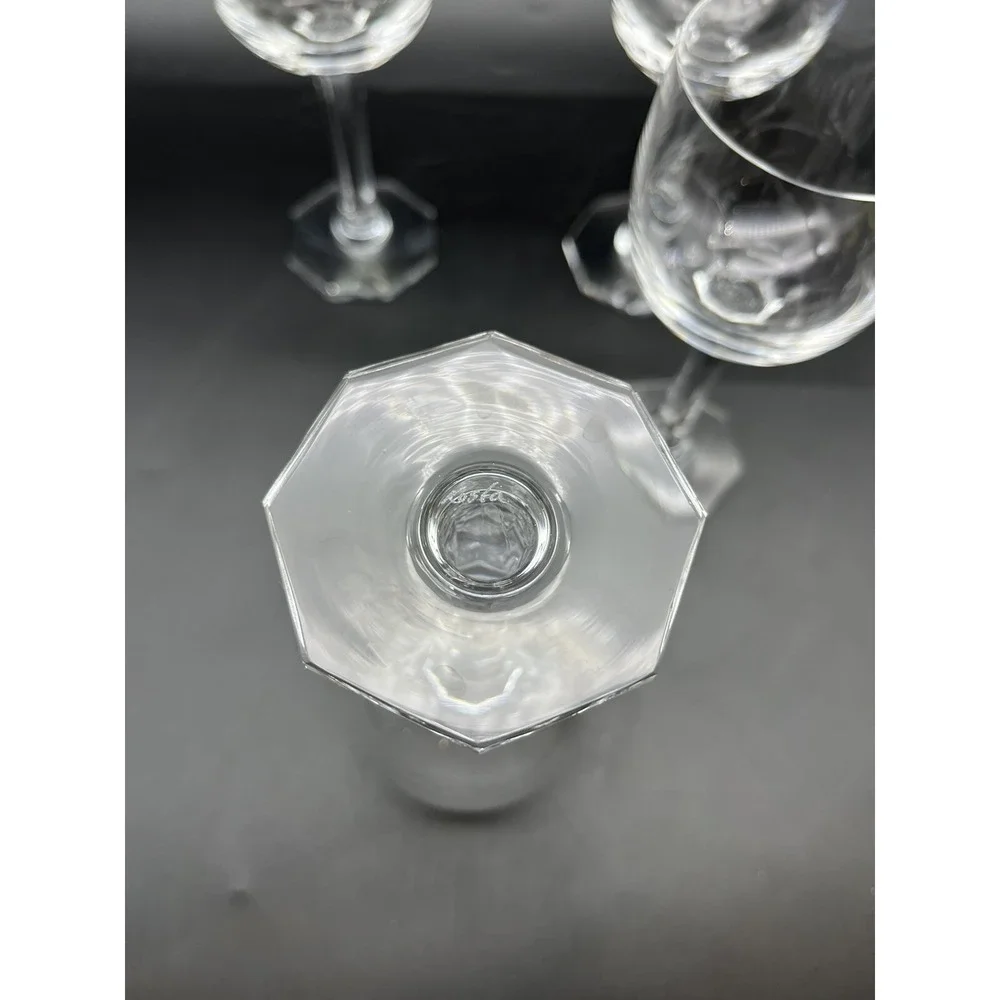 Vintage Kosta Boda Hock Crystal Wine Glass Set of 4 Signed